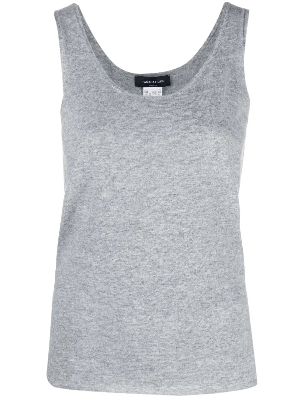 Scoop-Neck Knitted Tank Top