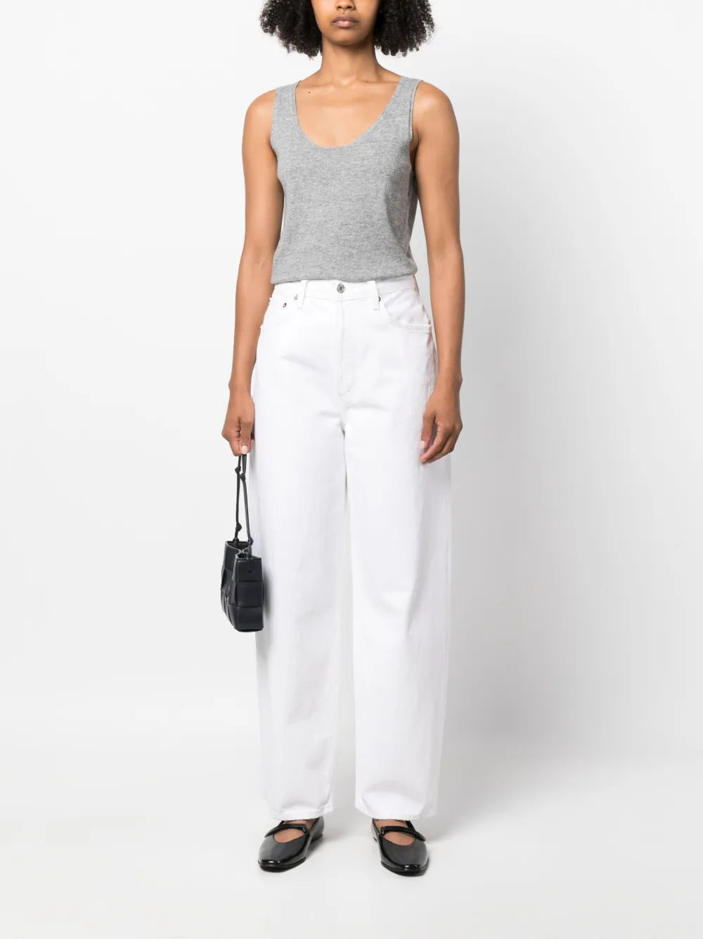 Scoop-Neck Knitted Tank Top