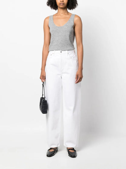 Scoop-Neck Knitted Tank Top