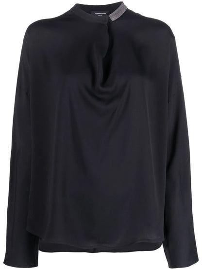 Crystal-Embellished Blouse