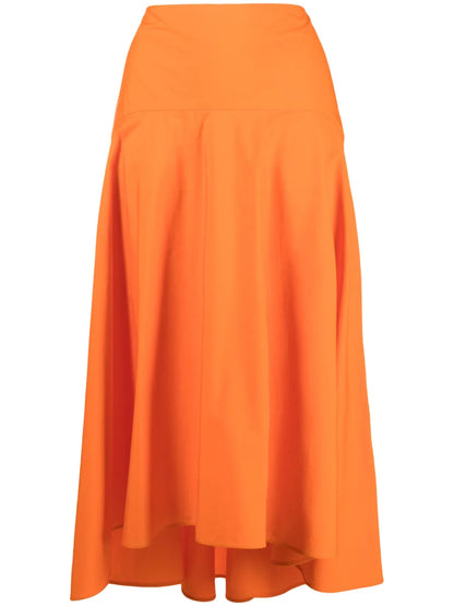 Cotton Midi Skirt