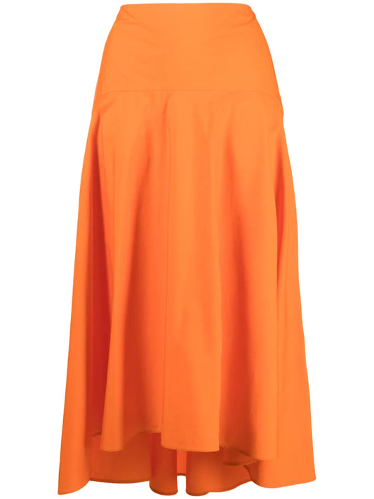 Cotton Midi Skirt
