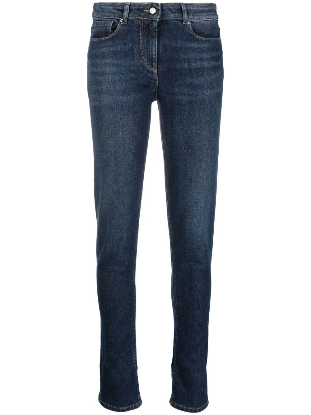 Mid-Rise Slim-Cut Jeans