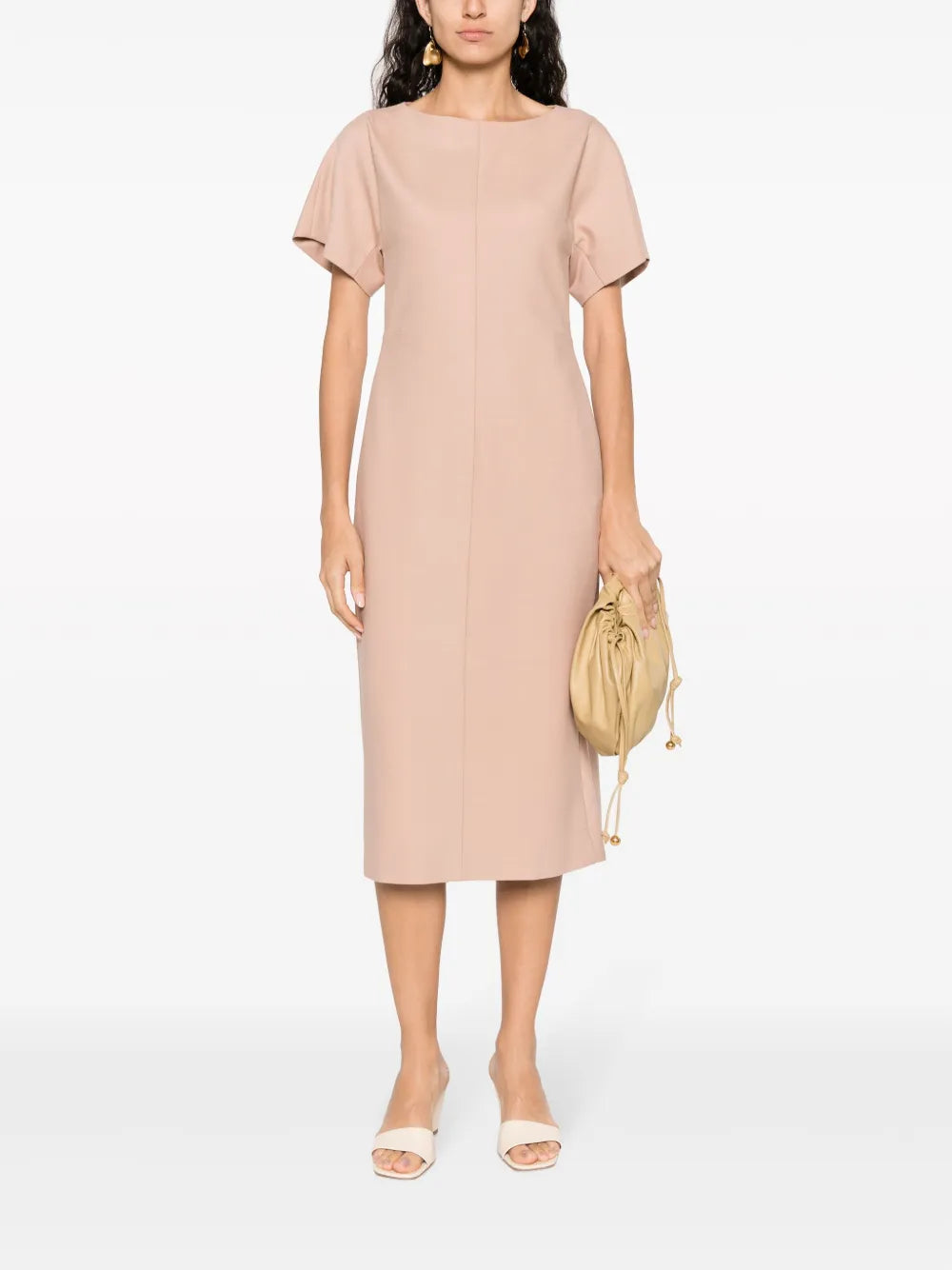 Round-Neck Short-Sleeve Dress