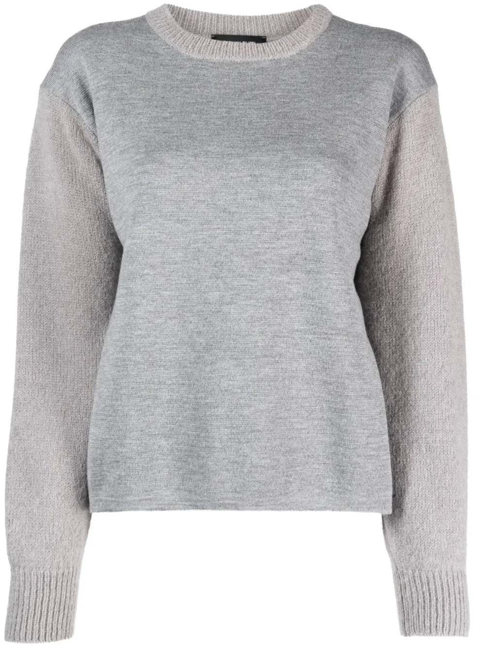 Panelled Crew-Neck Jumper