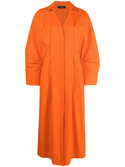 V-Neck Midi Dress