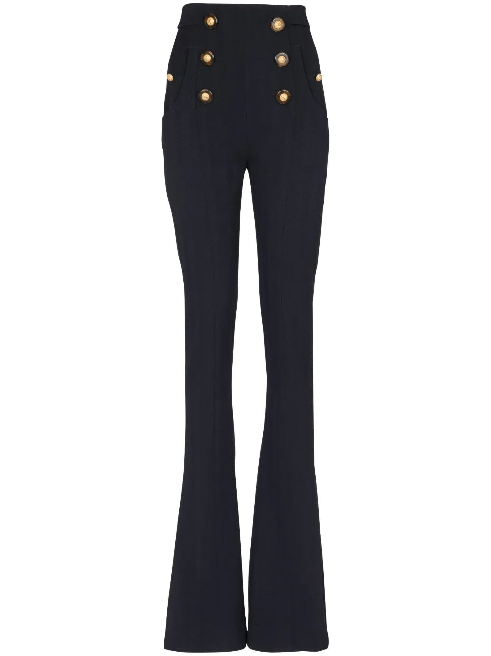 Wool Flared Trousers