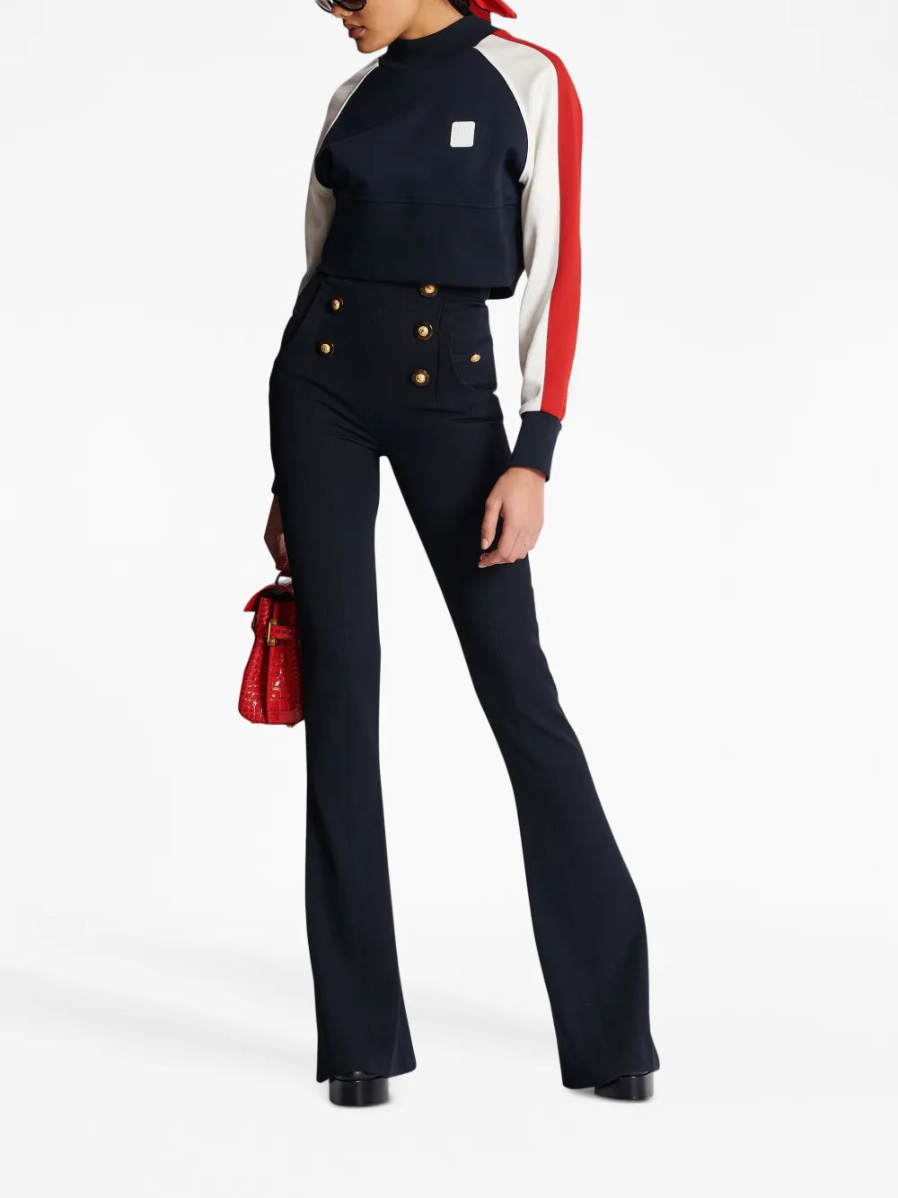 Wool Flared Trousers