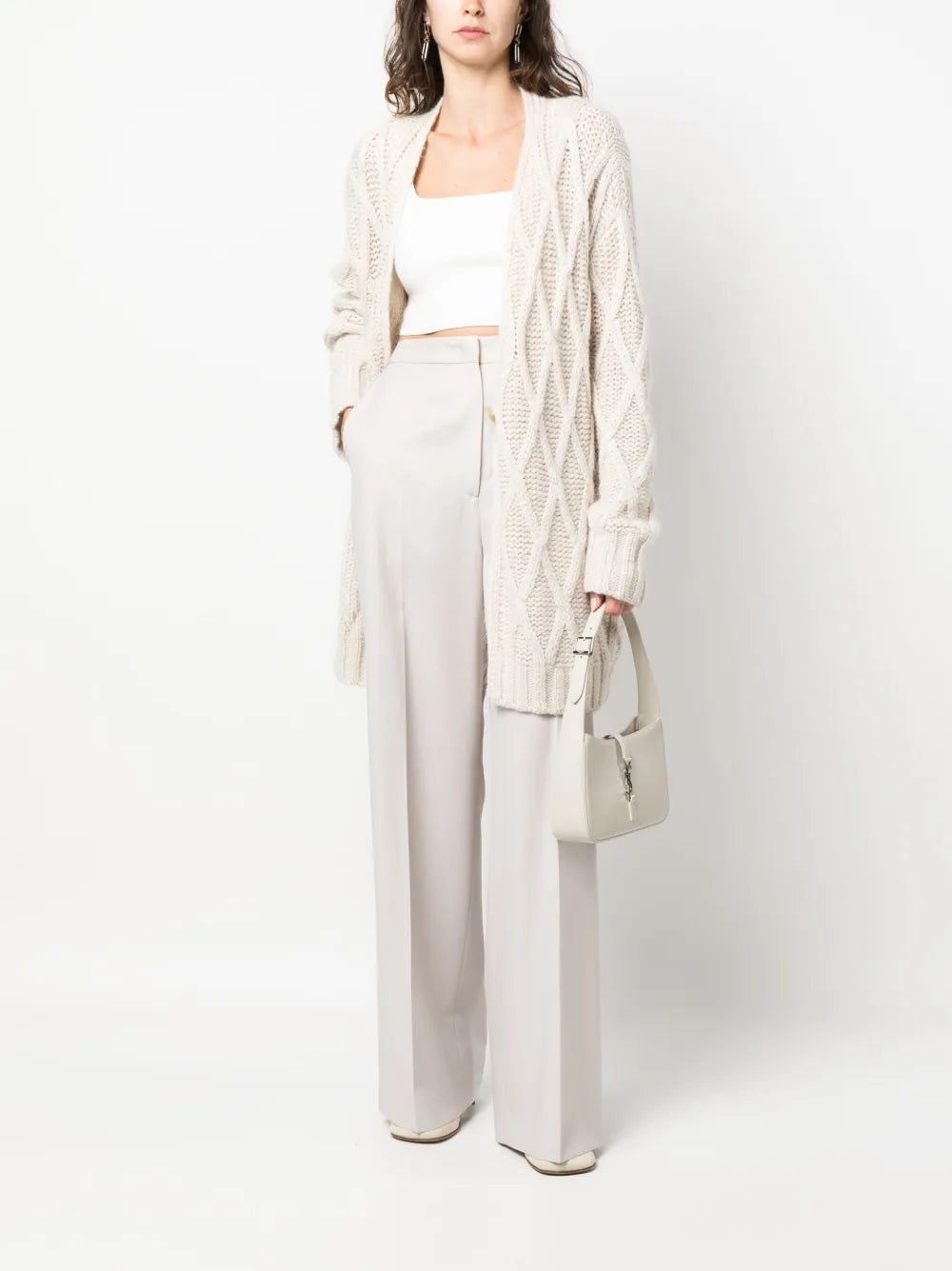 Wide-Leg Tailored Trousers