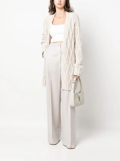 Wide-Leg Tailored Trousers