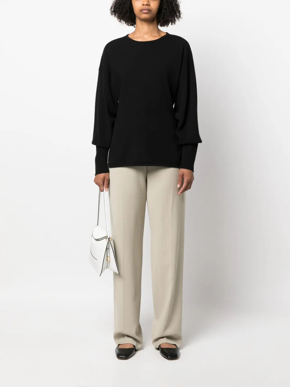 Fitted-Cuffs Sweater