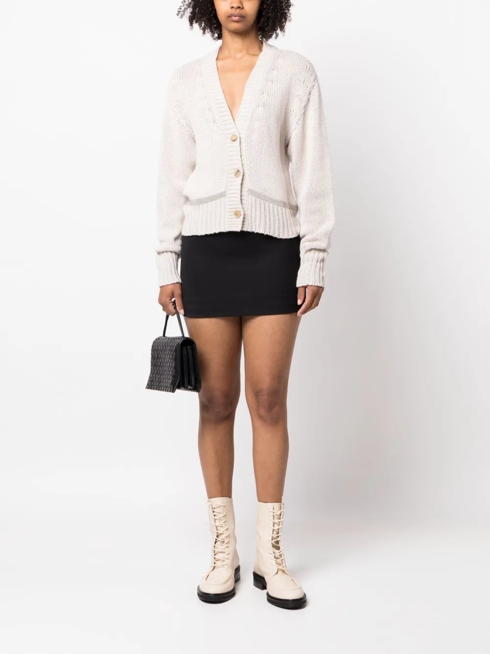 Button-Up Knitted Cardigan