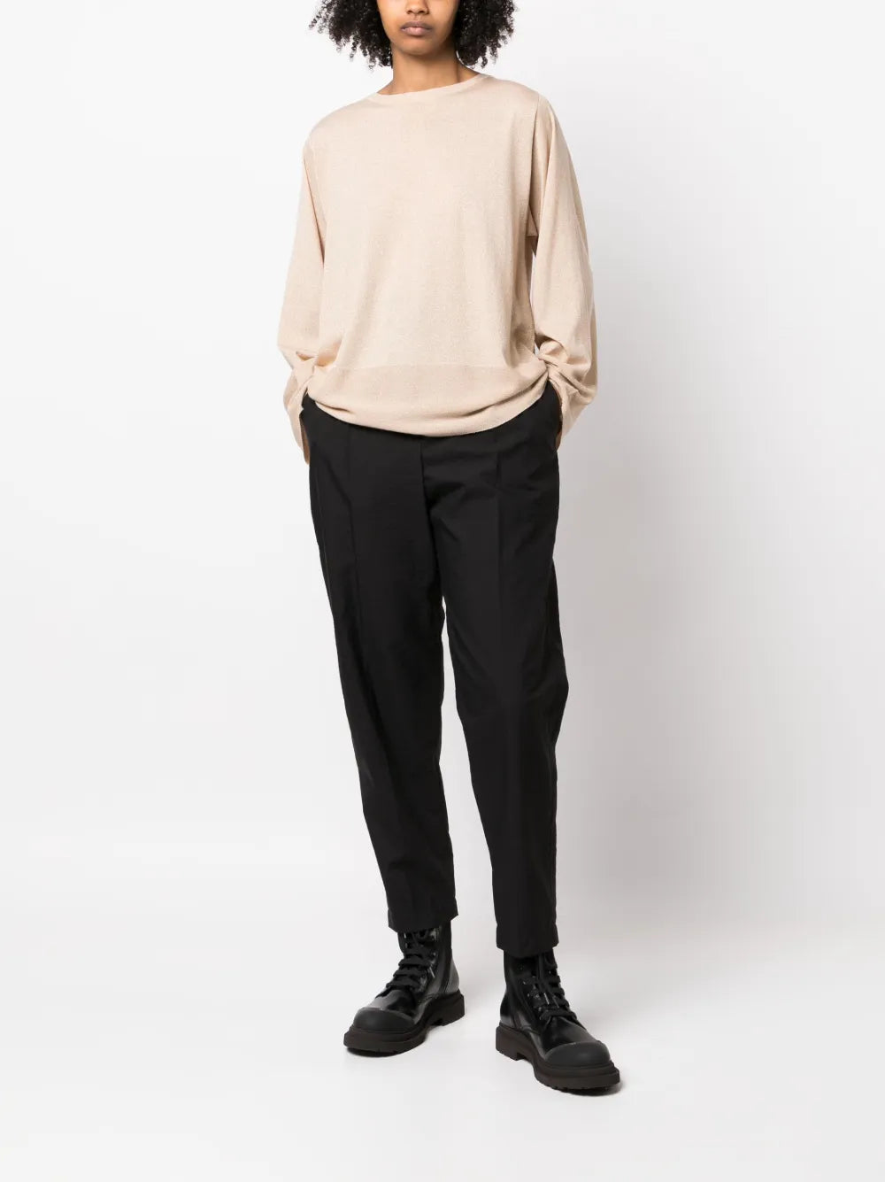 Oversized Boat-Neck Jumper