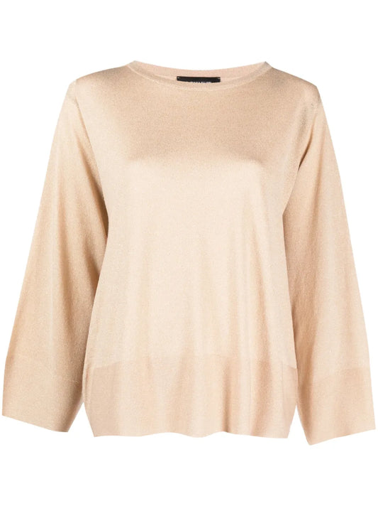 Oversized Boat-Neck Jumper
