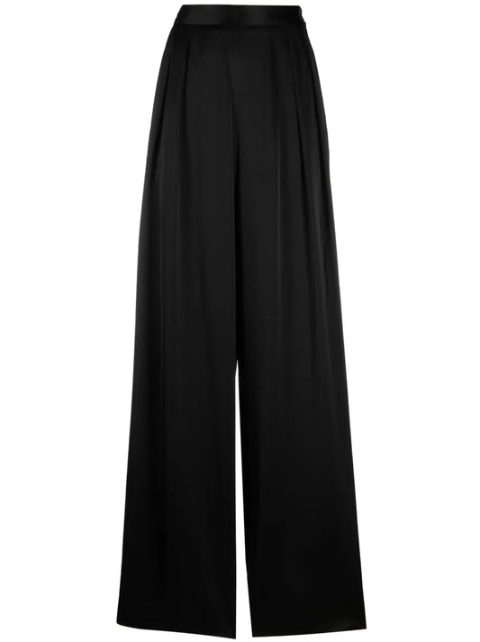 Pleat-Detail Palazzo Trousers
