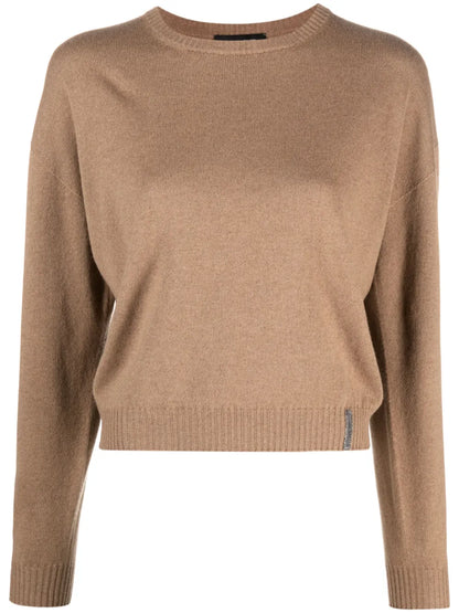 Crew-Neck Knitted Jumper