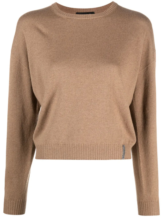 Crew-Neck Knitted Jumper