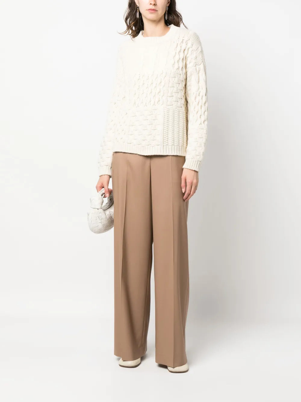 Wide-Leg Tailored Trousers