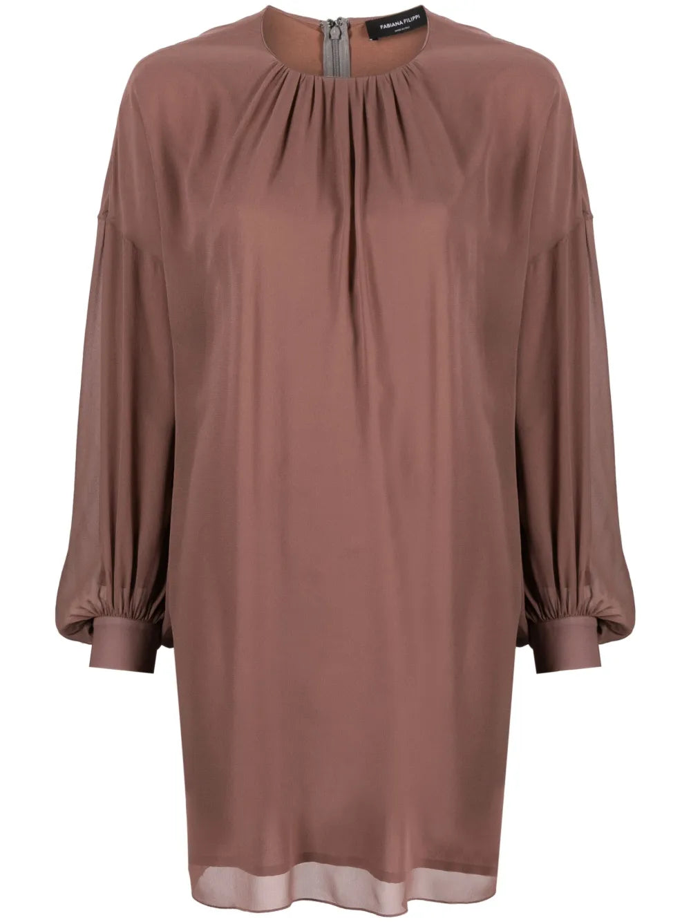 Gathered-Detail Minidress