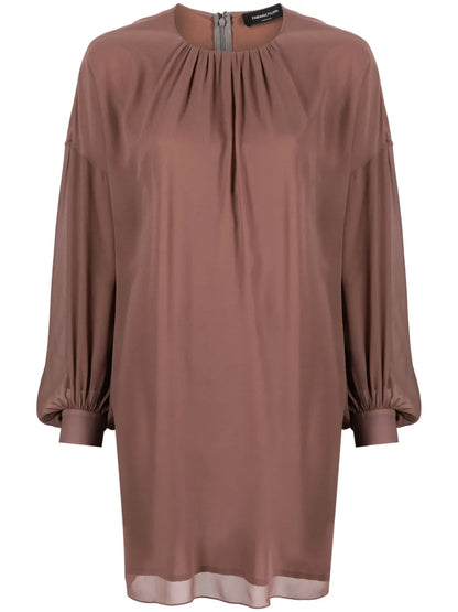 Gathered-Detail Minidress