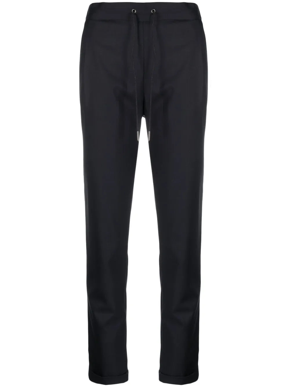 Drawstring-Waist Tapered Trousers