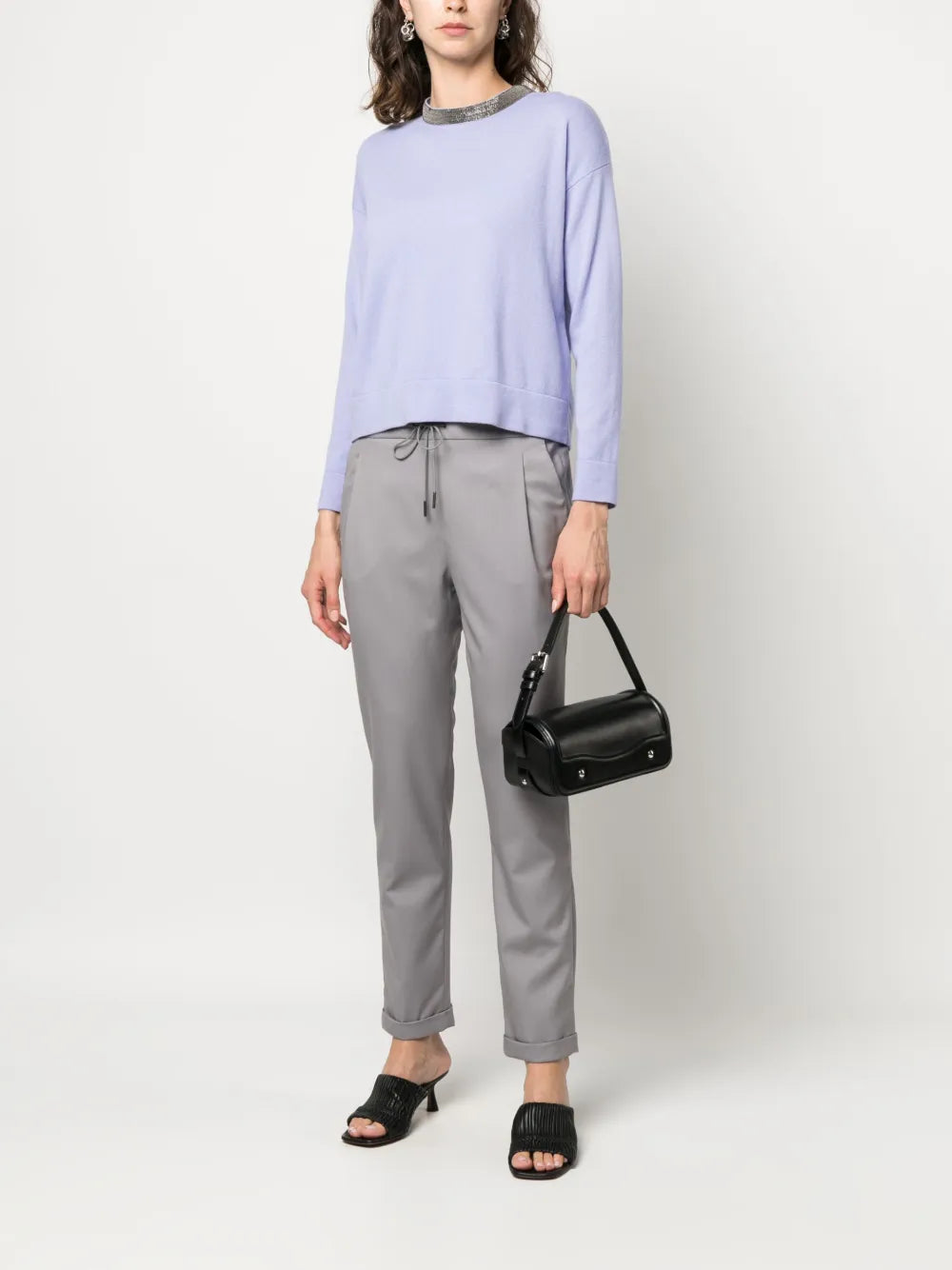 Drawstring-Waist Virgin-Wool Trousers