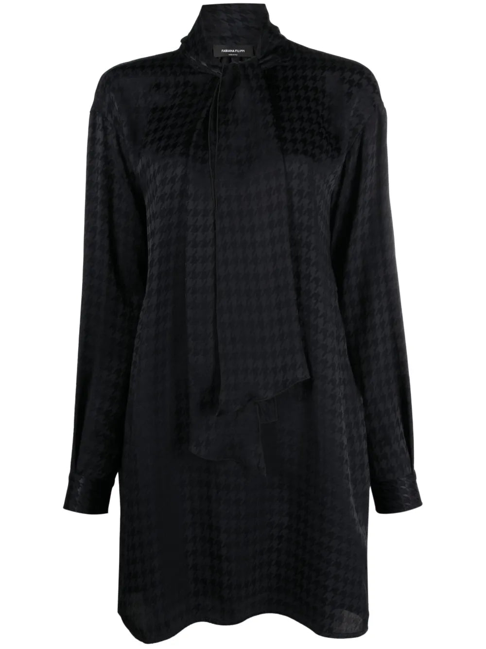 Houndstooth-Print Minidress
