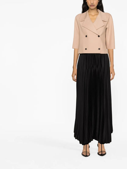 Double-Breasted Cropped Jacket