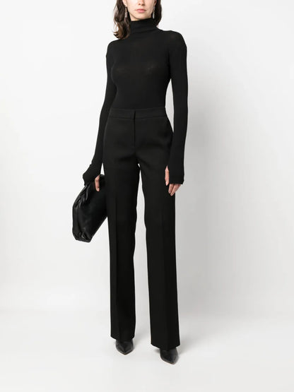 Virgin-Wool Tailored Trousers