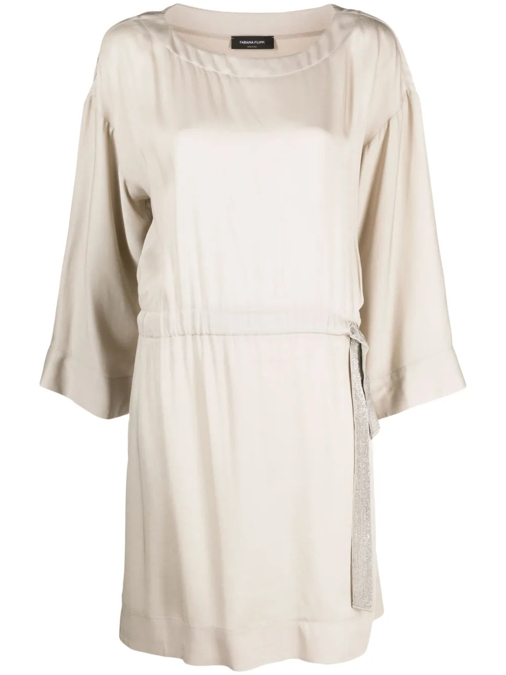 Elasticated-Waist Minidress
