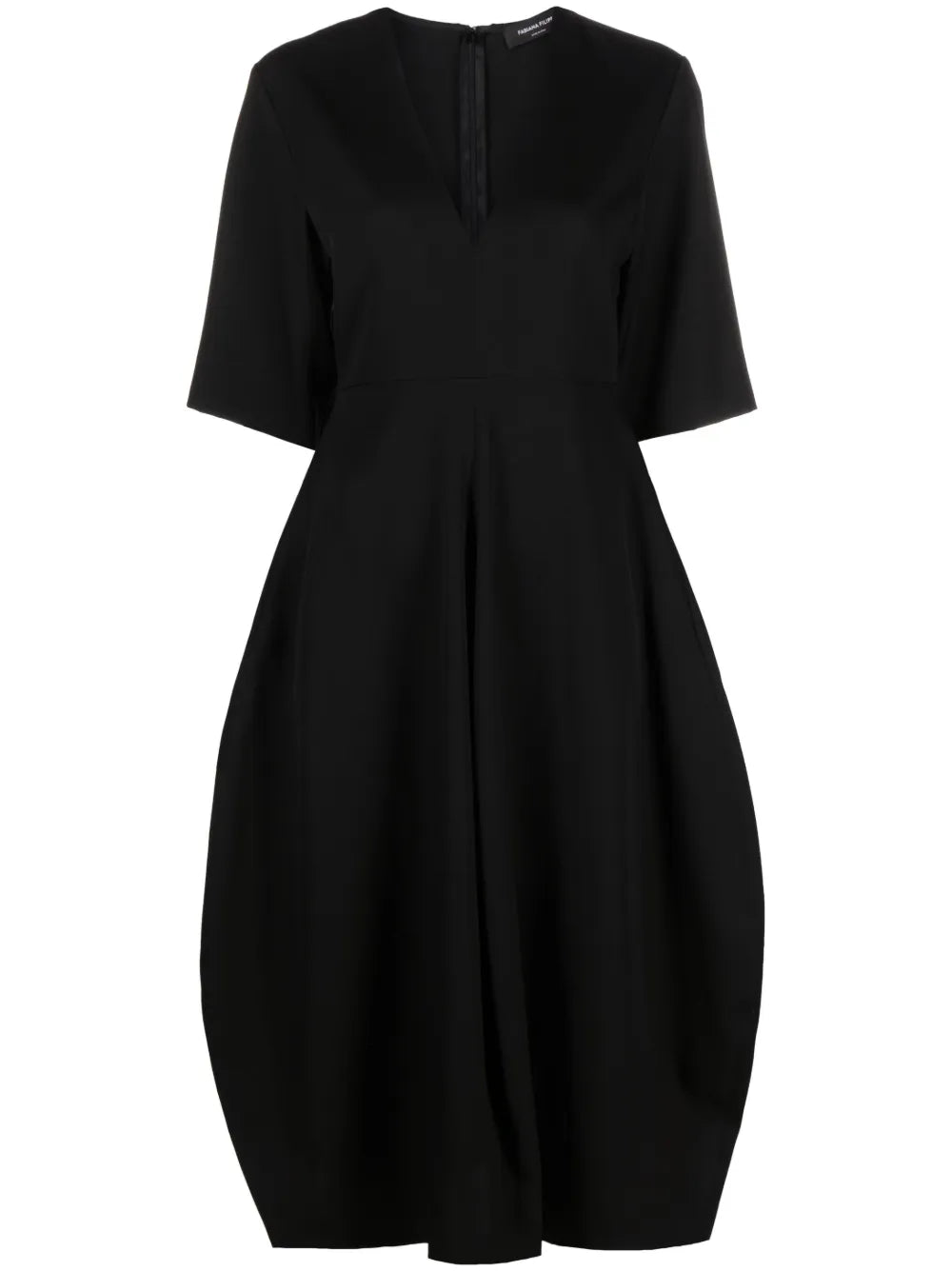 V-Neck Midi Dress