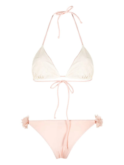Shayna Floral-Appliqué Bikini