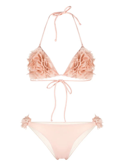 Shayna Floral-Appliqué Bikini