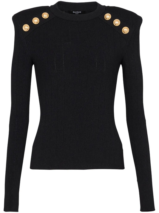 Shoulder-Pad Sweater
