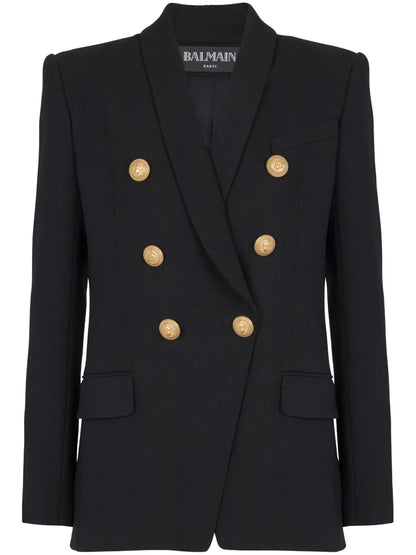 Double-Breasted Wool Blazer