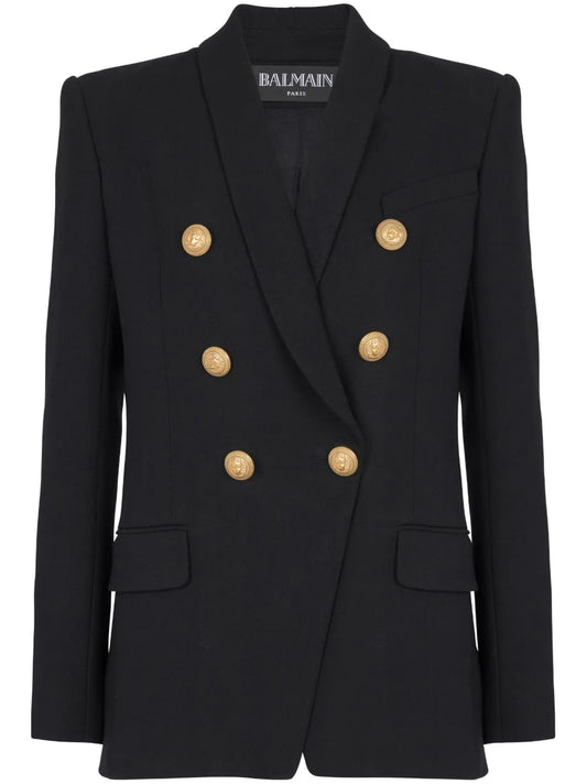 Double-Breasted Wool Blazer