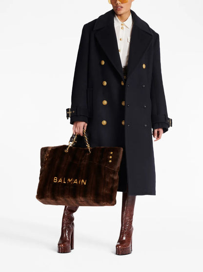 Double-Breasted Wool Coat