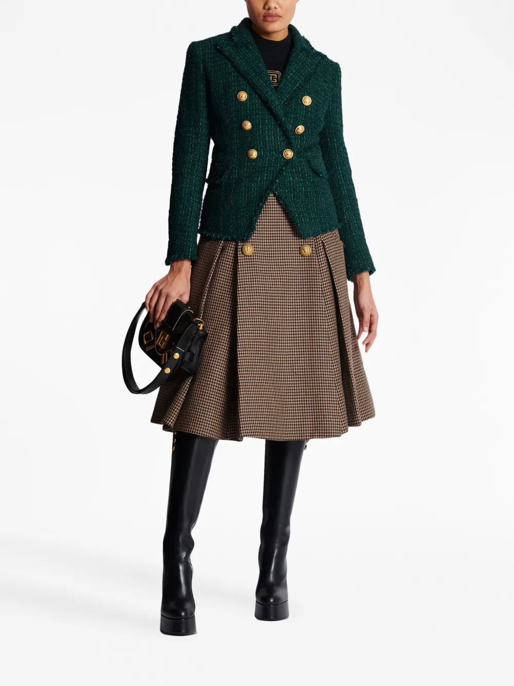 Double-Breasted Tweed Jacket