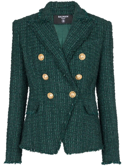 Double-Breasted Tweed Jacket
