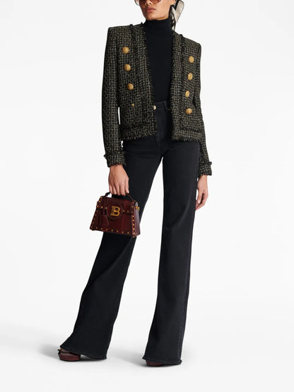 Double-Breasted Tweed Jacket