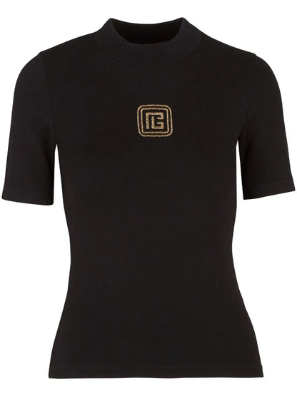 Retro Logo-Embroidered T-Shirt