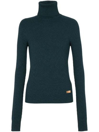 Logo-Plaque Wool Jumper