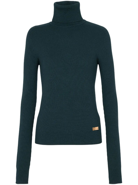 Logo-Plaque Wool Jumper