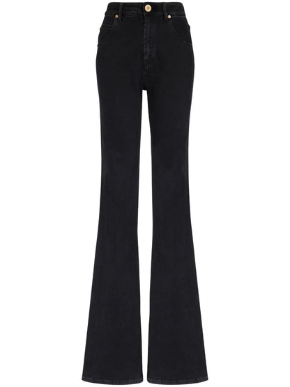 High-Waist Flared Jeans