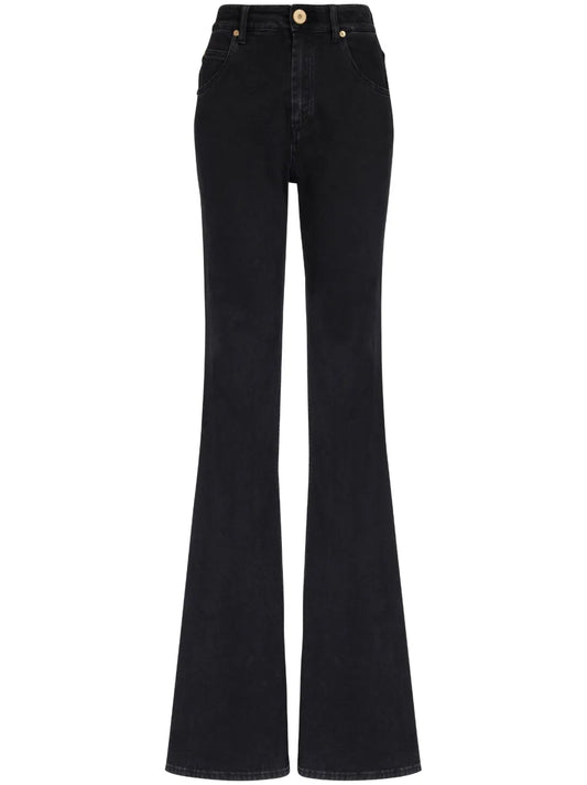 High-Waist Flared Jeans