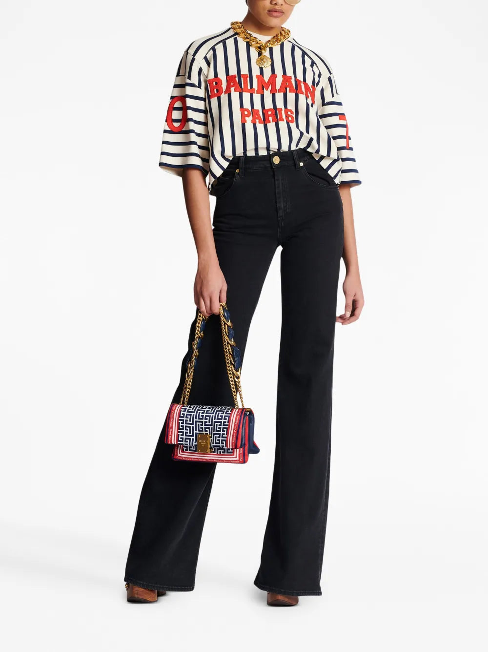 High-Waist Flared Jeans