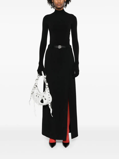 High-Neck Fine-Knit Jumper