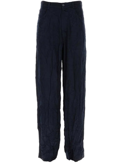 High-Waist Straight-Leg Trousers