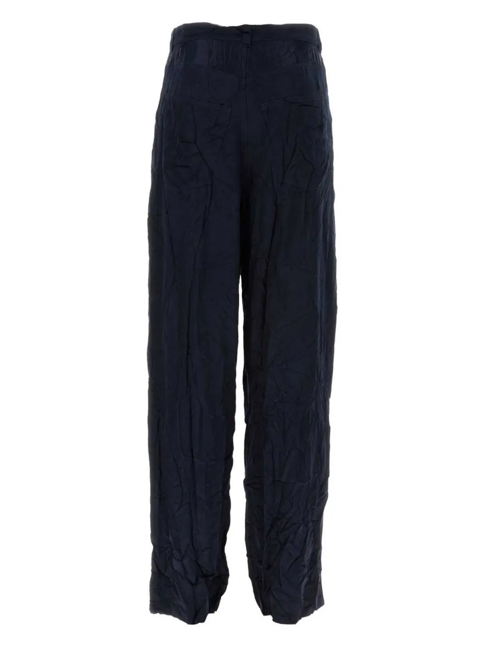 High-Waist Straight-Leg Trousers