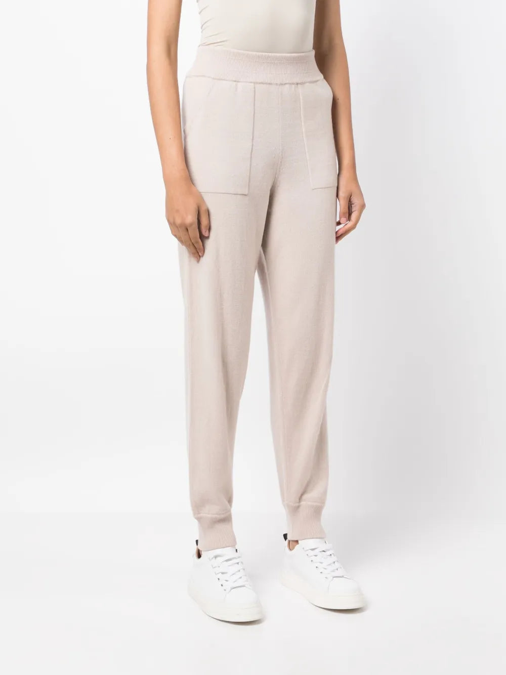 Seam-Detail Cashmere Track Pants